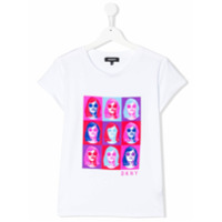 Dkny Kids Camiseta com estampa gráfica - Branco