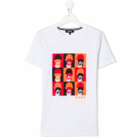 Dkny Kids Camiseta com estampa Warhol - Branco