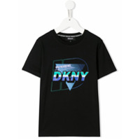 Dkny Kids Camiseta de algodão com estampa gráfica - Preto
