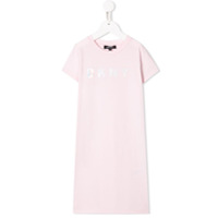 Dkny Kids Camiseta de algodão com stretch - Rosa