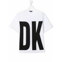 Dkny Kids Camiseta decote careca com estampa de logo - Branco