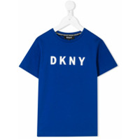 Dkny Kids Camiseta mangas curtas com estampa de logo - Azul