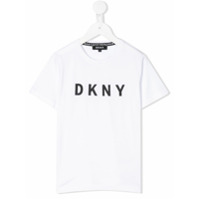 Dkny Kids Camiseta mangas curtas com estampa de logo - Branco