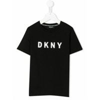 Dkny Kids Camiseta mangas curtas com estampa de logo - Preto