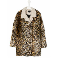 Dkny Kids Colete com estampa de leopardo - Marrom