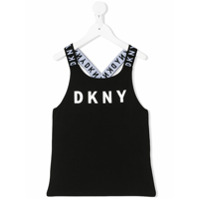 Dkny Kids Regata com estampa de logo - Preto