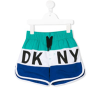 Dkny Kids Short de natação color block - Azul