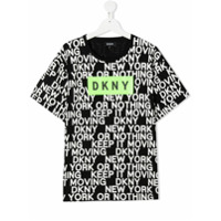Dkny Kids TEEN graphic print T-shirt - Preto