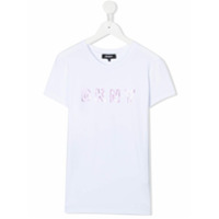 Dkny Kids TEEN metallic-logo T-shirt - Branco