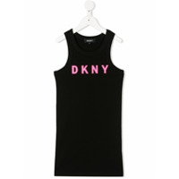 Dkny Kids Vestido com estampa de logo - Preto