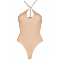 Dodo Bar Or Body canelado com recorte vazado - Neutro