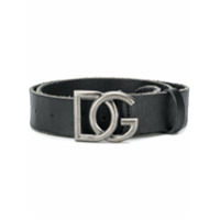 Dolce & Gabbana adjustable DG buckle belt - Preto