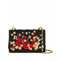Dolce & Gabbana Bolsa tiracolo com aplicações florais - Preto