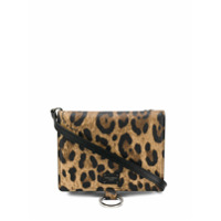 Dolce & Gabbana Bolsa tiracolo com estampa de leopardo - Marrom