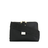 Dolce & Gabbana Bolsa tiracolo com placa de logo - Preto