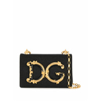Dolce & Gabbana Bolsa tiracolo D&G Girls lamé - Preto