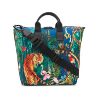 Dolce & Gabbana Bolsa tote com estampa de selva - Azul