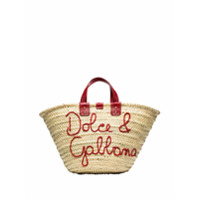 Dolce & Gabbana Bolsa tote com logo Kendra bordado - Neutro