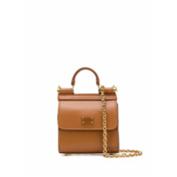 Dolce & Gabbana Bolsa tote Sicily 58 micro - Marrom