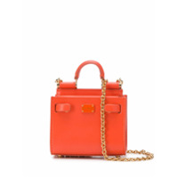 Dolce & Gabbana Bolsa tote Sicily 62 micro - Laranja