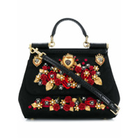 Dolce & Gabbana Bolsa tote Sicily média - Preto