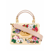 Dolce & Gabbana Bolsa tote Welcome com bordado floral - Neutro
