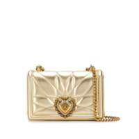 Dolce & Gabbana Bolsa transversal com logo de coração - Dourado