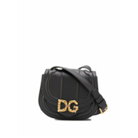 Dolce & Gabbana Bolsa transversal com placa DG - Preto