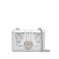 Dolce & Gabbana Bolsa transversal Devotion matelassê pequena - Prateado
