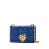 Dolce & Gabbana Bolsa transversal Devotion média - Azul