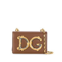 Dolce & Gabbana Bolsa transversal DG Girls - Marrom