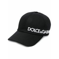 Dolce & Gabbana Boné com estampa de logo - Preto