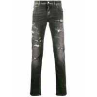 Dolce & Gabbana Calça jeans skinny com efeito desgastado - Cinza