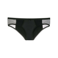 Dolce & Gabbana Calcinha com detalhe translúcido - Preto