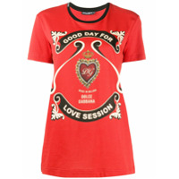Dolce & Gabbana Camiseta com estampa - Vermelho