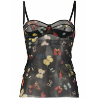 Dolce & Gabbana Camisola com estampa de borboleta - Preto