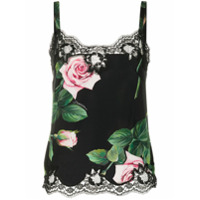 Dolce & Gabbana Camisola com estampa de rosas - Preto