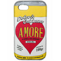 Dolce & Gabbana Capa para iPhone 7/8 de couro - Estampado