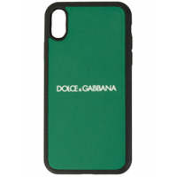Dolce & Gabbana Capa para iPhone XR com logo - Verde