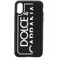 Dolce & Gabbana Capa para iPhone X/XS D.N.A - Preto