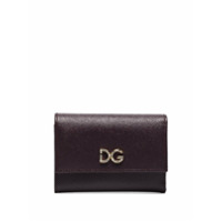 Dolce & Gabbana Carteira com placa de logo e aplicação de cristais - Roxo
