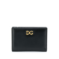 Dolce & Gabbana Carteira com zíper e estampa de logo - Preto