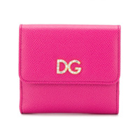 Dolce & Gabbana Carteira de couro com aplicações - Rosa