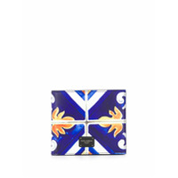 Dolce & Gabbana Carteira dobrável com estampa - Azul
