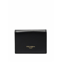 Dolce & Gabbana Carteira Monreal de couro com logo - Preto