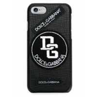 Dolce & Gabbana Case para iPhone 7 de couro - Preto