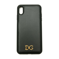 Dolce & Gabbana Case para iPhone XS de couro - Preto