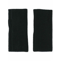 Dolce & Gabbana chunky-knit wrist warmers - Preto