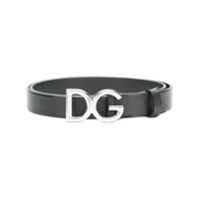 Dolce & Gabbana Cinto com logo DG Millennia de couro - Preto