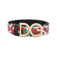 Dolce & Gabbana Cinto com logo e fivela - Vermelho